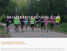 Tablet Screenshot of granitestaterunningcamp.com